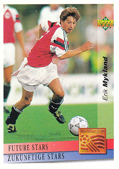Erik Mykland Norway Upper Deck World Cup 1994 Preview Eng/Ger Future Stars #139